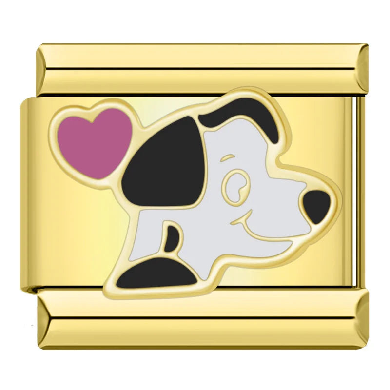 Spotted Soulmates Charm Gold