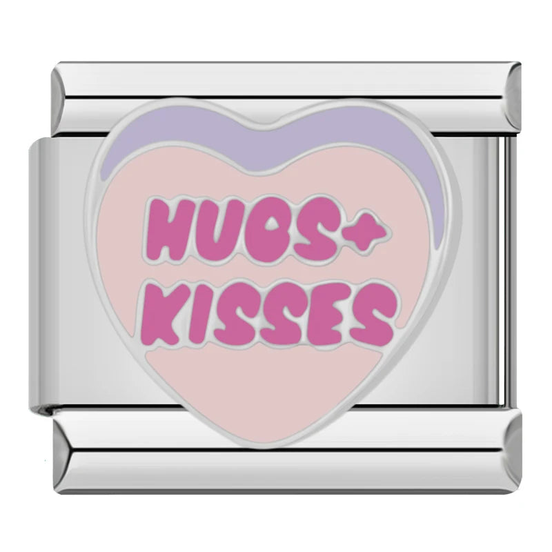 Hugs + Kisses Charm