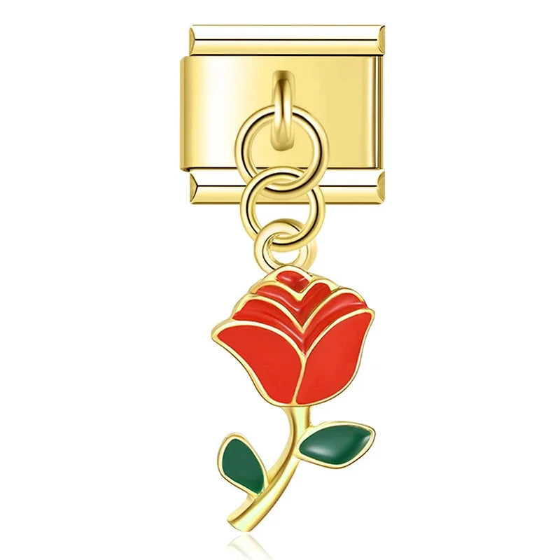 Red Rose Charm