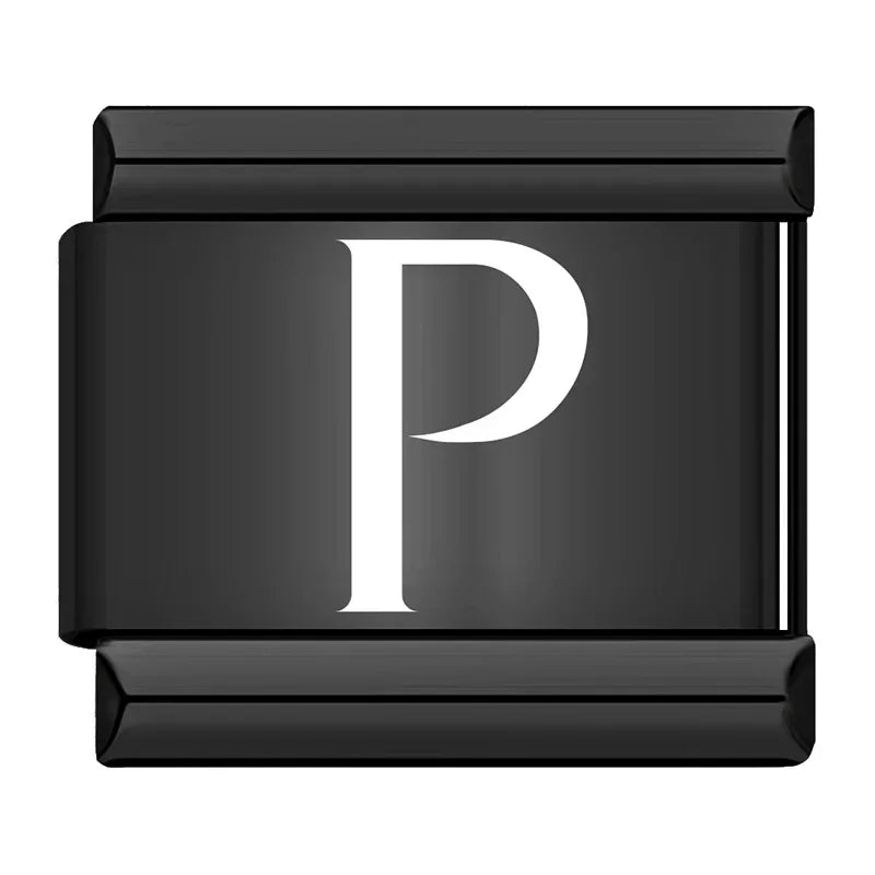 Black Letters Charm