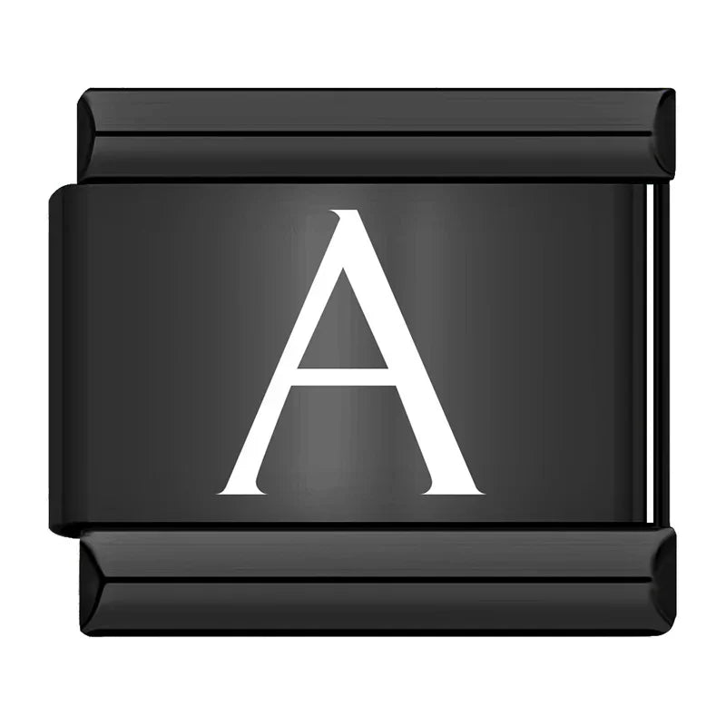 Black Letters Charm