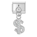 $ Charm Silver