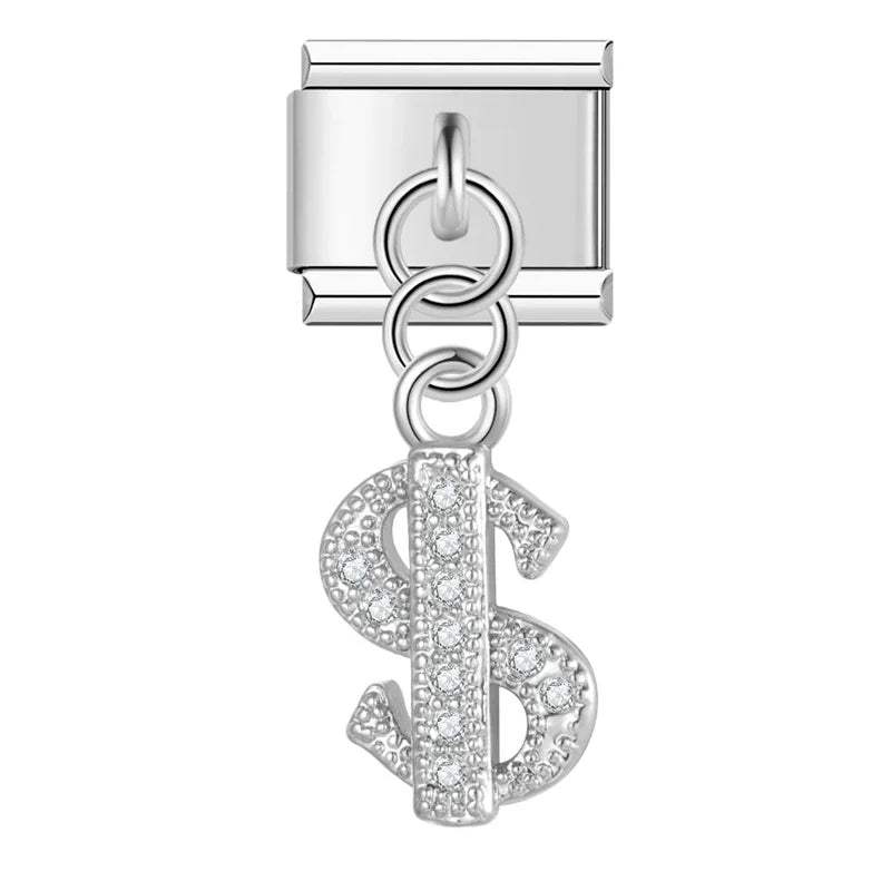 $ Charm Silver