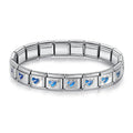 Blue Arrow Heart Bracelet