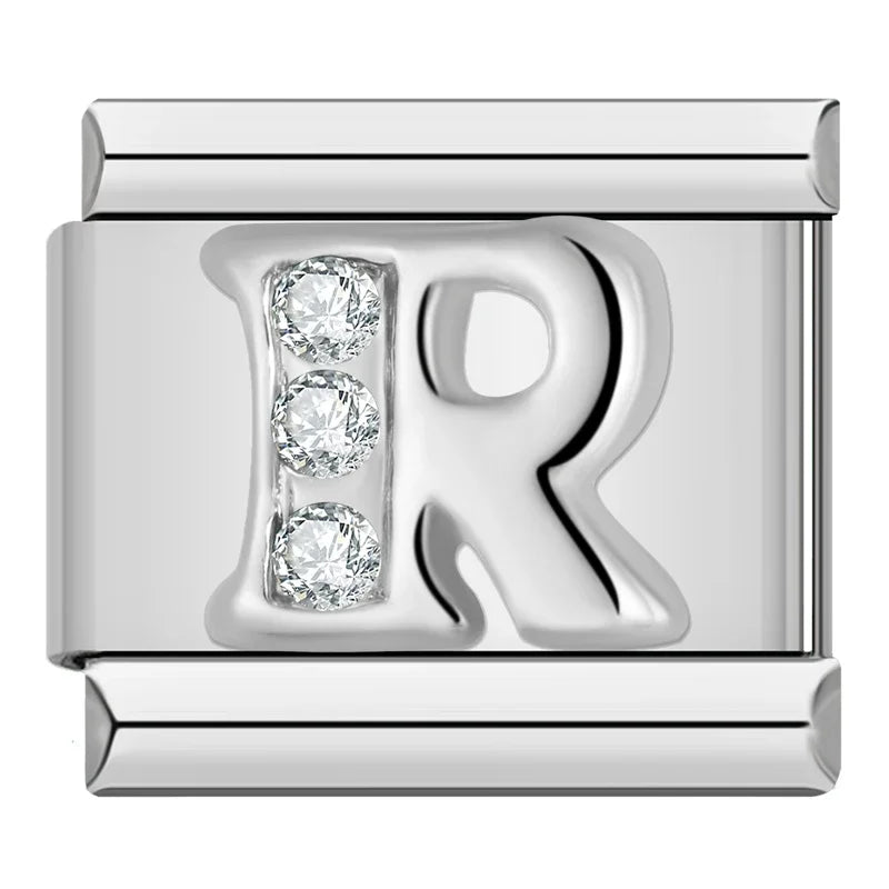 Silver Letter Charm