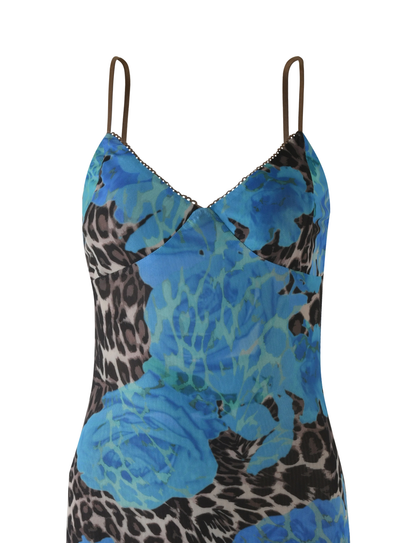 Abito Julianna - Blu Leopardo
