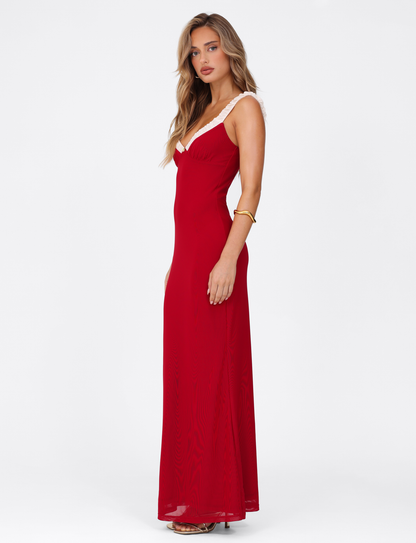 Abito Maxi Amaran - Rosso