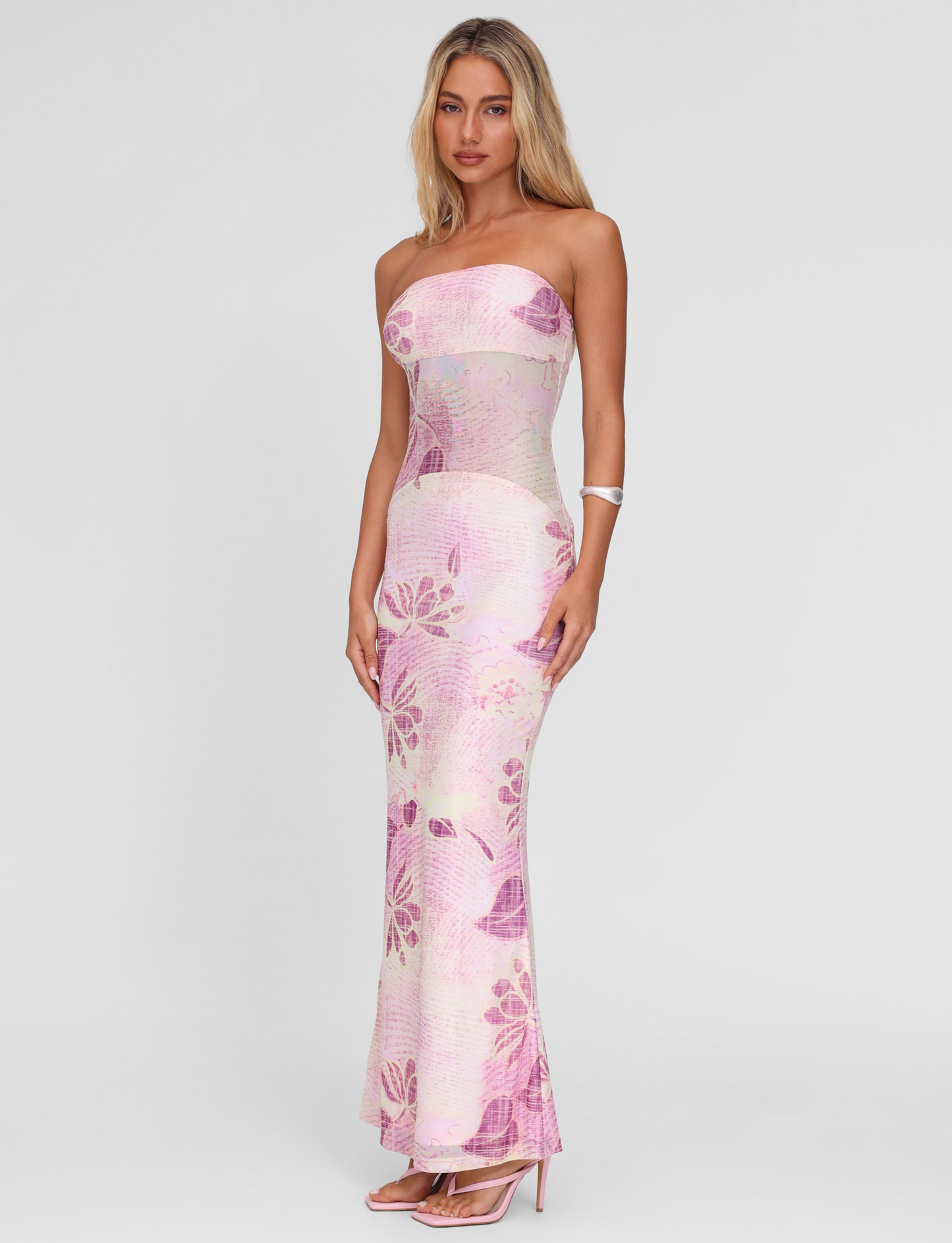 Abito Morgan Mesh - Rosa