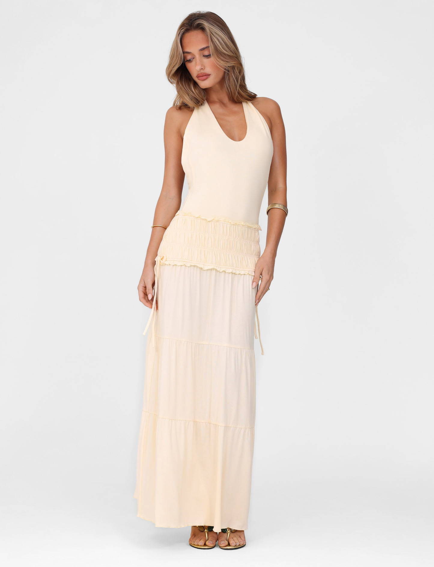Abito Halter Denali - Osso