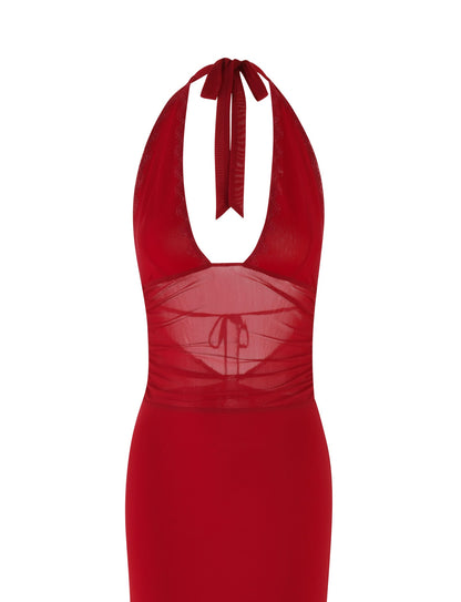 Abito Maxi Bresily - Rosso