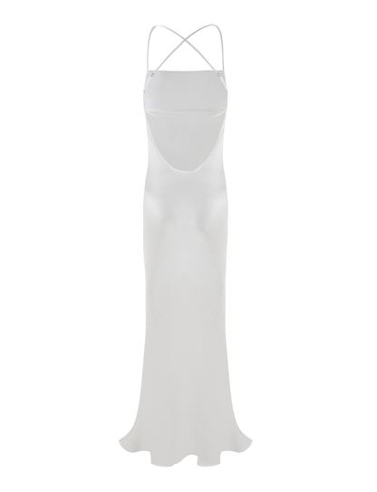 Abito Maxi Kiah - Bianco