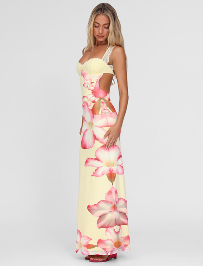 Abito Maxi Nyomi - Giallo
