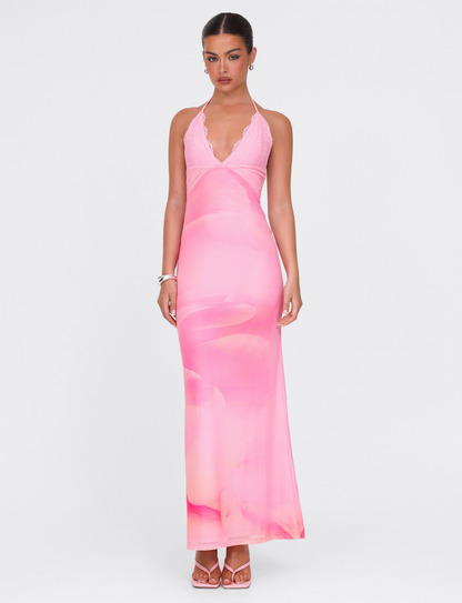 Abito Maxi Denae - Fiore Rosa