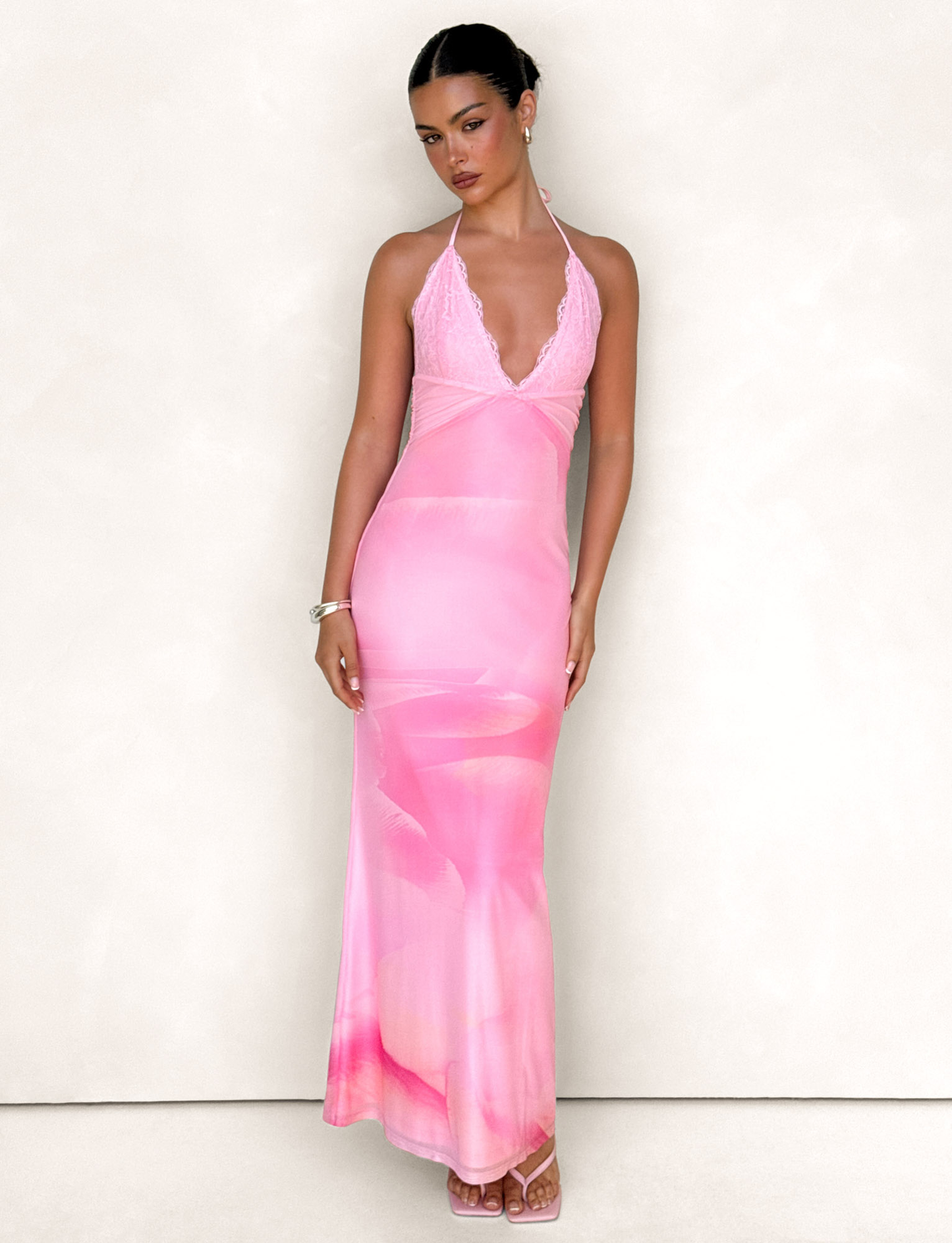 Abito Maxi Denae - Fiore Rosa
