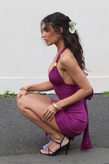 Amora™ Completo Top e Gonna con Spalline Violet