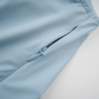 Amora™ Abito Maxi Plissettato Asimmetrico Blu