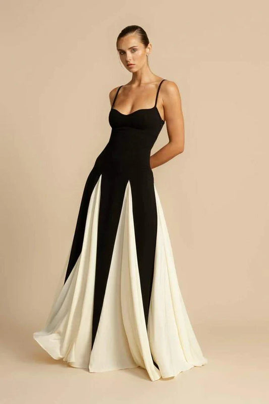 Amora™ Abito Slip Lungo Color Block