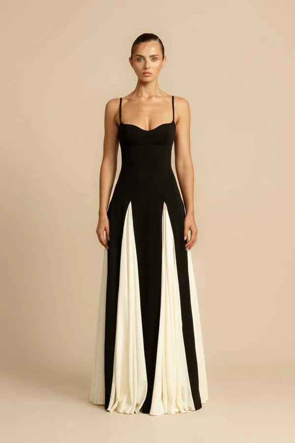 Amora™ Abito Slip Lungo Color Block