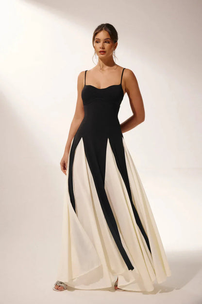 Amora™ Abito Slip Lungo Color Block