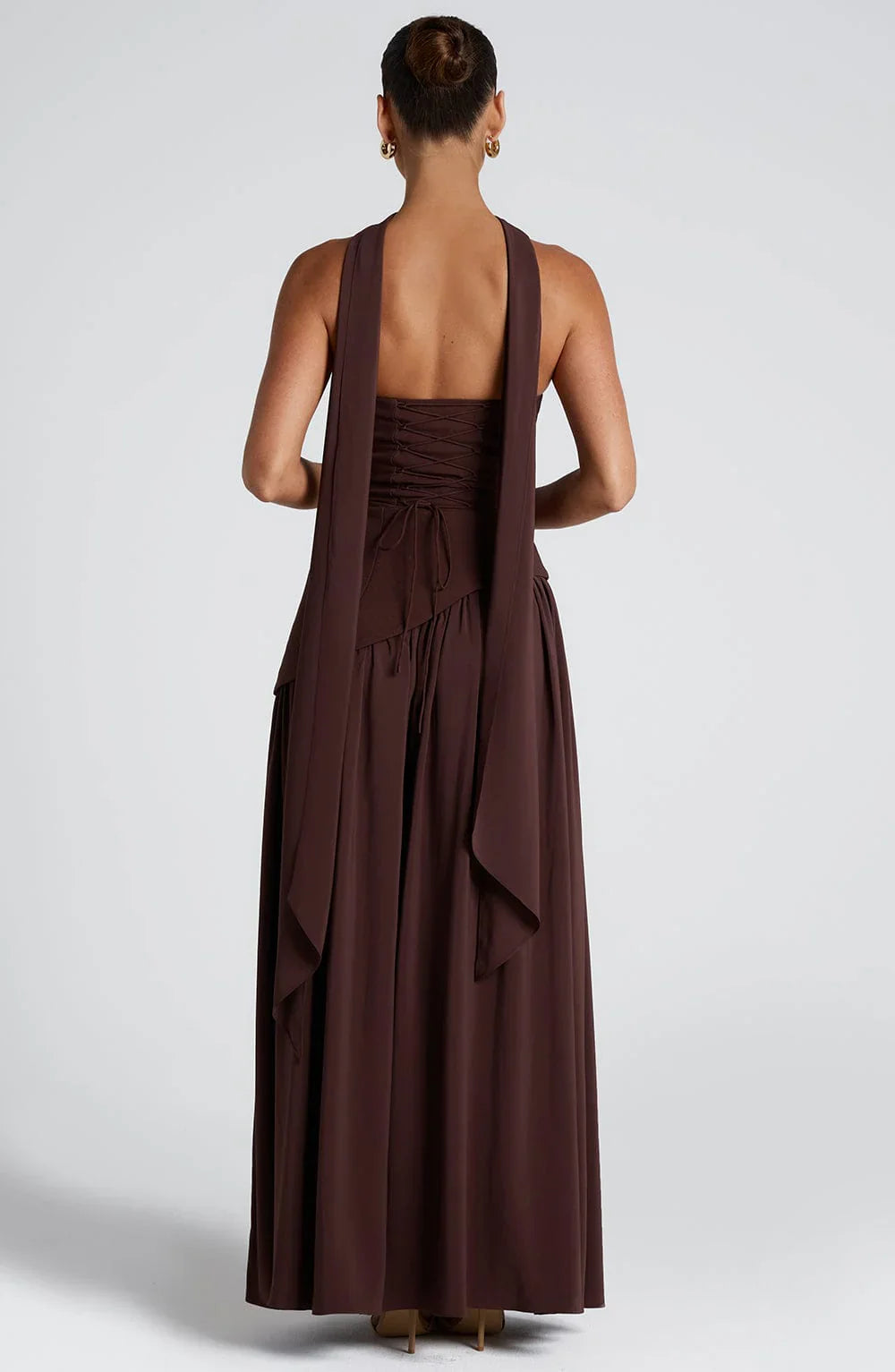 Amora™ Abito Maxi Strapless con Dettaglio Spacco